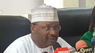 INEC Chairman Profesor Mahmood Yakubu