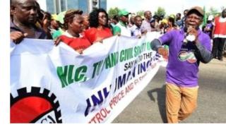 Nigerian labour protest