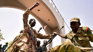 Soldiers in Sudan