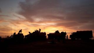 French armoured vehicles seen on patrol in northern Burkina Faso