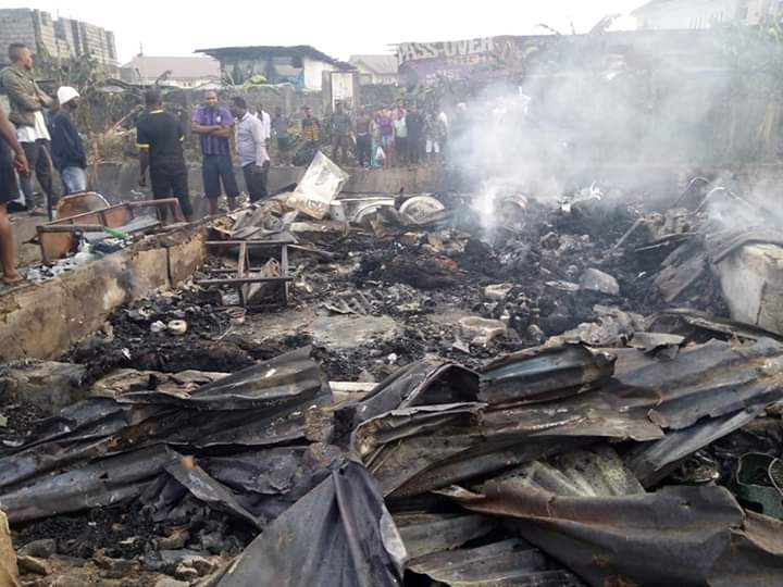 Inferno from fallen tanker burns shops, houses, kills three in Port Harcourt